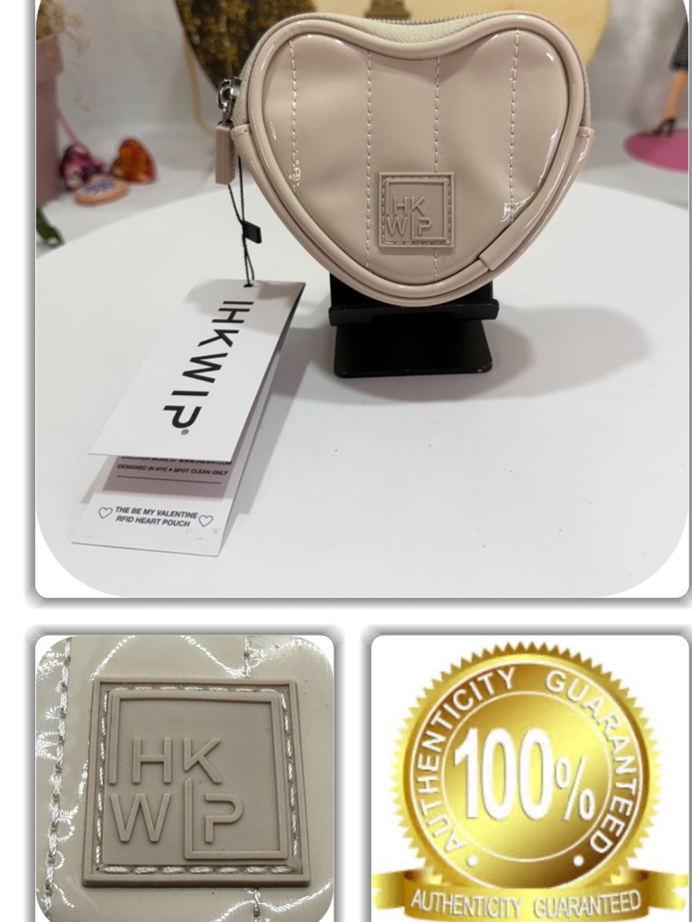 EPIC IHKWIP THE BE MY VALENTINE RFID HEART POUCH POUCH/KEYRING/CHARM HANDBAG!